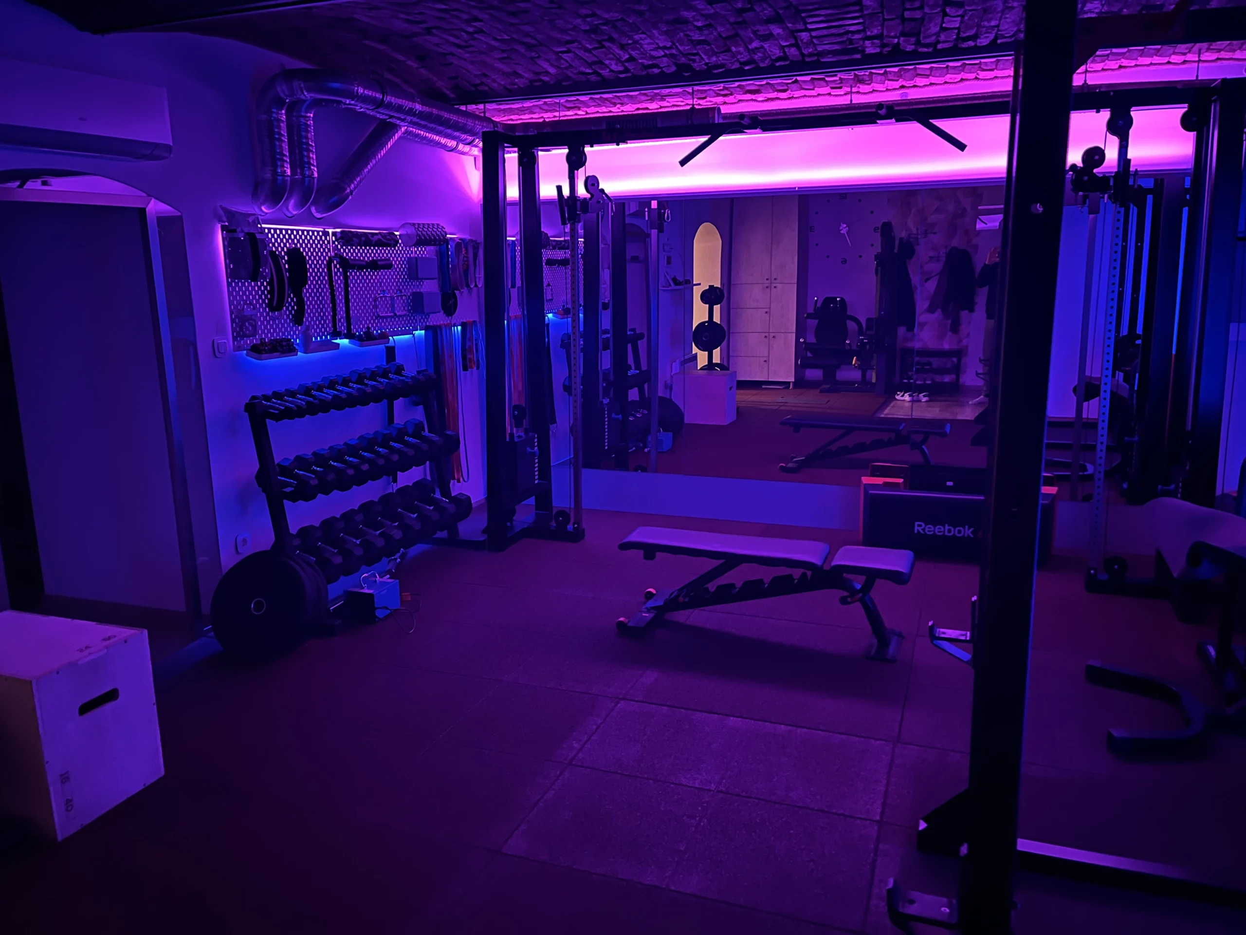 Aktin Gym Kézi súlyzók és hangulatvilágítás
